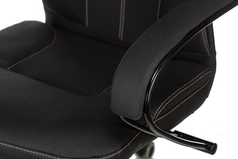 Кресло руководителя Бюрократ CH-608/ECO черный искусственная кожа крестовина пластик фото 6