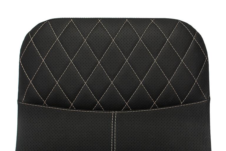 Кресло руководителя Бюрократ CH-608SL/ECO черный искусственная кожа крестовина металл хром фото 5