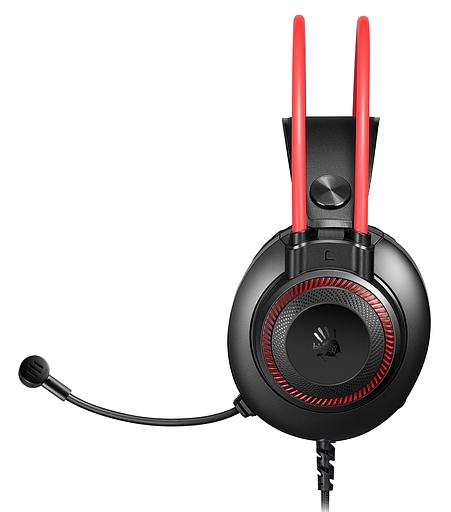 Наушники с микрофоном A4Tech Bloody G200S черный/красный 2м мониторные USB оголовье (G200S USB/ BLACK +RED) фото 2
