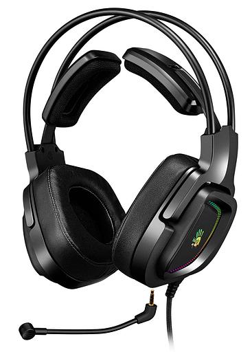 Наушники с микрофоном A4Tech Bloody G575 черный 2м мониторные USB оголовье (G575 USB/ BLACK) фото 1