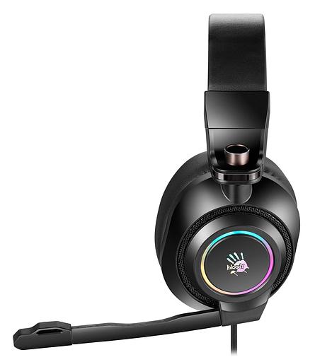 Наушники с микрофоном A4Tech Bloody G580 черный 2м мониторные USB оголовье (G580 USB /BLACK) фото 2