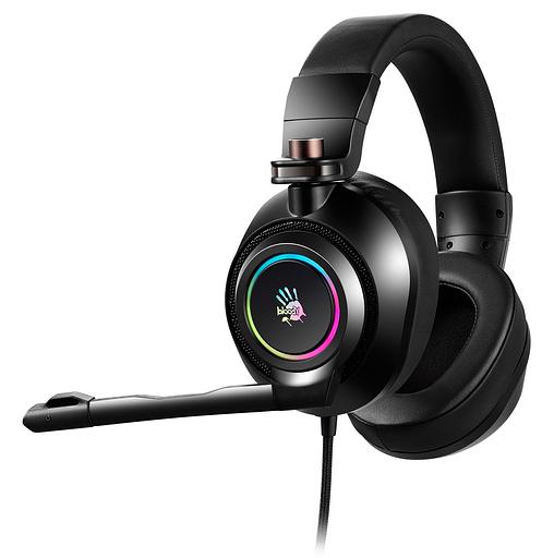 Наушники с микрофоном A4Tech Bloody G580 черный 2м мониторные USB оголовье (G580 USB /BLACK) фото 4