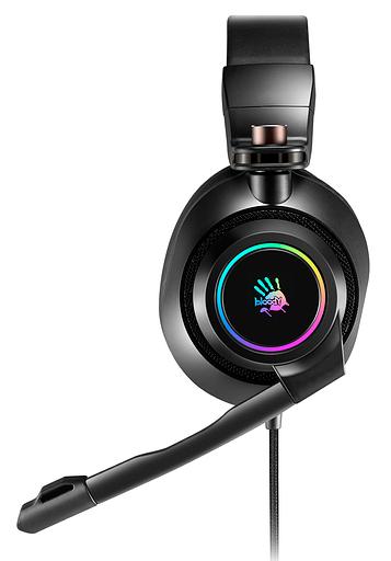 Наушники с микрофоном A4Tech Bloody G580 черный 2м мониторные USB оголовье (G580 USB /BLACK) фото 5