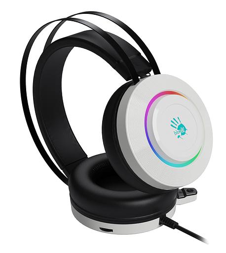 Наушники с микрофоном A4Tech Bloody G521 белый 2.3м мониторные оголовье (G521 (WHITE)) фото 6