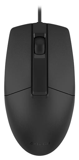 Мышь A4Tech OP-330S черный оптическая (1000dpi) silent USB (3but) фото 1