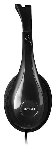 Наушники с микрофоном A4Tech HU-9 черный 1.8м накладные USB оголовье (HU-9 (BLACK)) фото 3