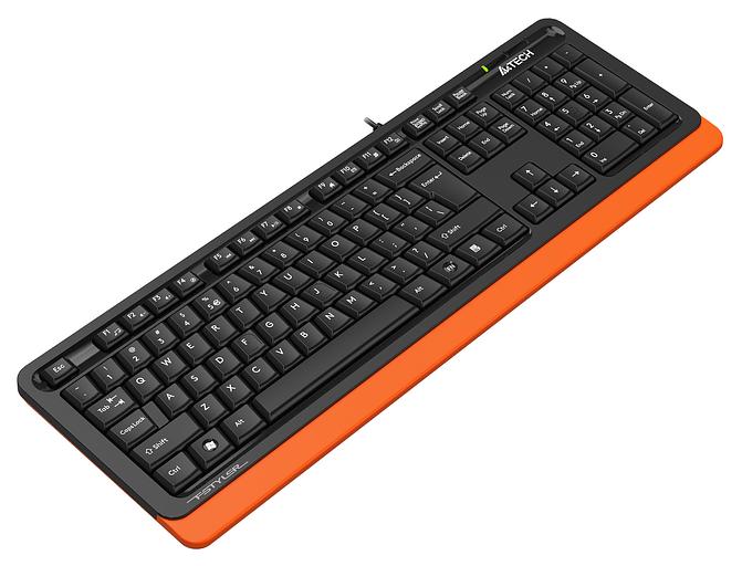 Клавиатура A4Tech Fstyler FKS10 черный/оранжевый USB фото 4