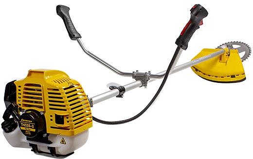 Триммер бензиновый Champion T433S-2 1250Вт 1.7л.с. неразбор.штан. реж.эл.:леска/нож фото 1