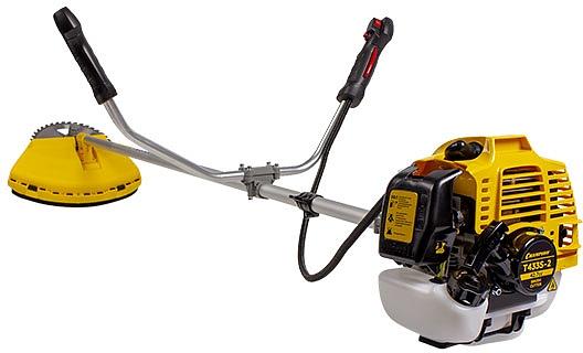 Триммер бензиновый Champion T433S-2 1250Вт 1.7л.с. неразбор.штан. реж.эл.:леска/нож фото 2