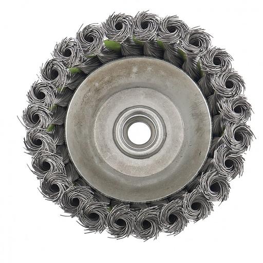 Щетка дисковая по мет. Сибртех 746247 d=75мм d(посад.)=14мм (шлифовальные машины/дрели) (упак.:1шт) фото 3