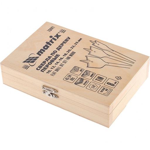 Набор сверл Matrix 70441 по дереву (8пред.) для дрелей/перфораторов фото 3