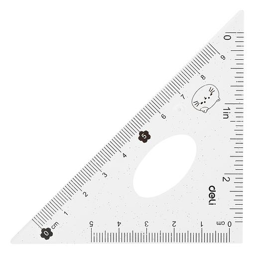 Набор линеек Deli MiYou EH657 пластик дл.15см ассорти компл.:лин.15см./треуг.2шт./трансп. пластиковый пакет с европодв. фото 9