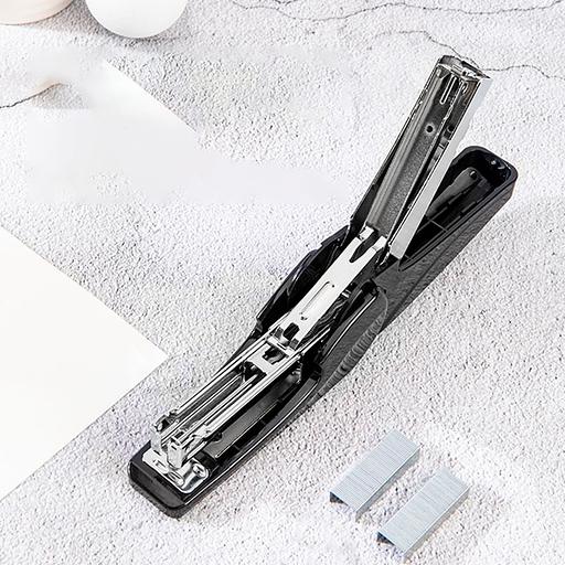 Степлер Deli 0421BLACK 24/6 26/6 (30листов) черный 50скоб коробка фото 3