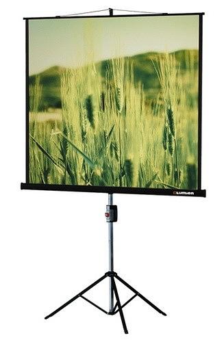 Экран на треноге Lumien 153x153см Master View LMV-100102 1:1 напольный рулонный фото 1