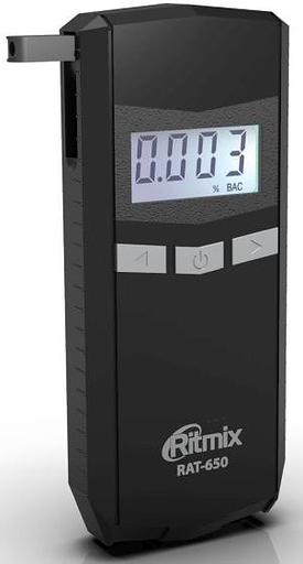 Алкотестер Ritmix RAT-650 электрохимический черный фото 4