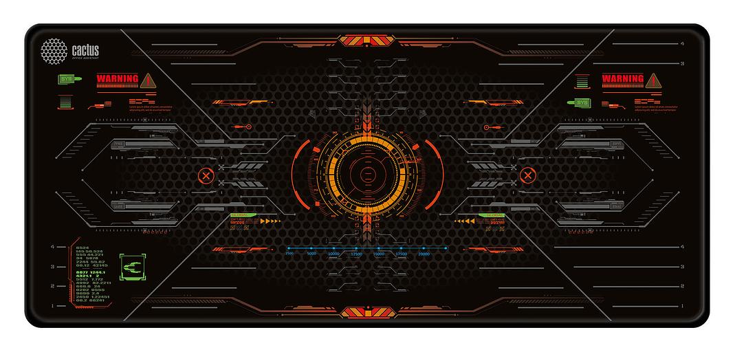 Коврик для мыши Cactus Skytrek черный 900x400x3мм фото 2