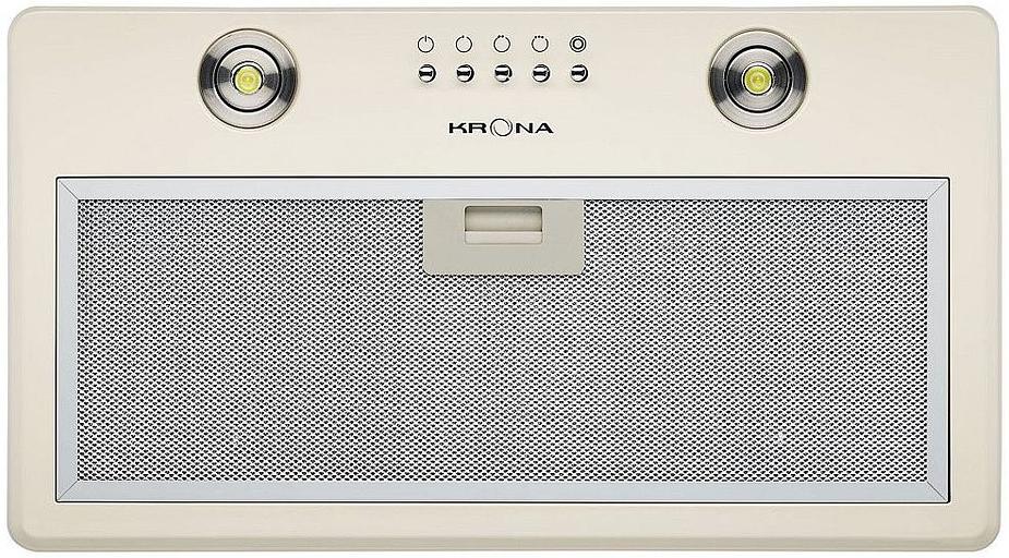 Вытяжка встраиваемая Krona Runa 600 PB слоновая кость управление: кнопочное (1 мотор) фото 1