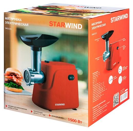 Мясорубка Starwind SMG3225 1500Вт красный фото 9