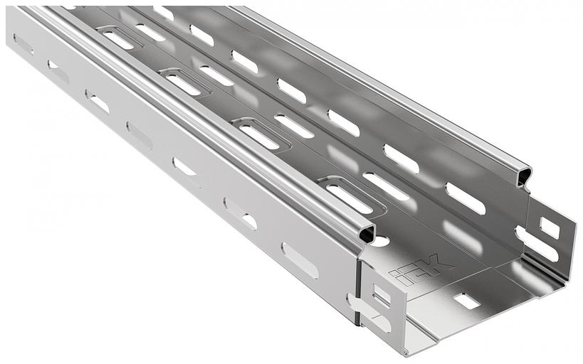 Лоток листовой IEK CLP10-050-100-3 перфорированный 50x100мм L3000мм сталь 0.7мм (упак.:1шт) фото 1