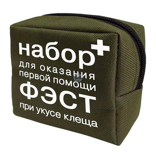 Аптечка первой помощи при укусе клеща ФЭСТ (текстильный футляр) опт фото 1