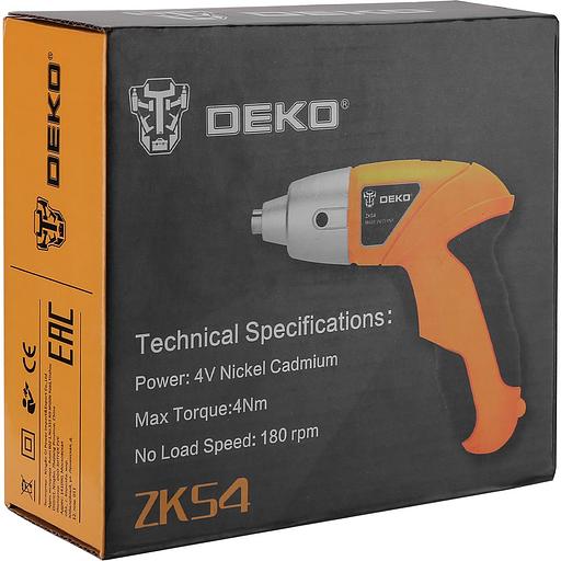 Отвертка аккум. Deko ZKS4 аккум. (063-4113) фото 6