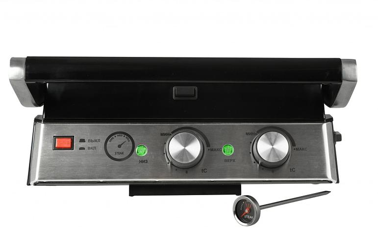 Электрогриль GFGril GF-165 2000Вт черный/серебристый фото 5