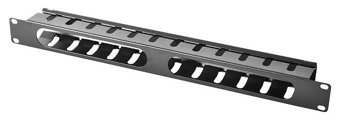 Кабельный органайзер Горизонтальный ЦМО ГКЗ-1U-9005 односторонний пластиковый канал 1U шир.:19" глуб.:57мм фото 2