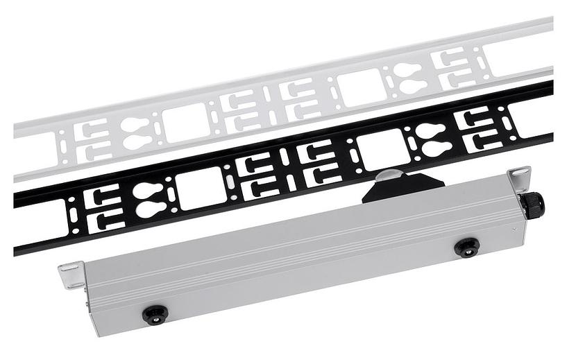 Кабельный органайзер Вертикальный ЦМО ВКО-М-42.75-9005 односторонний окна 42U глуб.:12мм фото 3