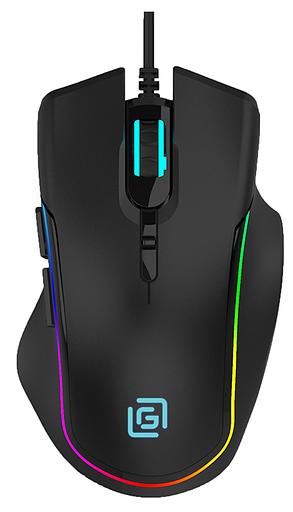 Мышь Оклик 729G LABYRINTH черный оптическая (6400dpi) USB (7but) фото 1