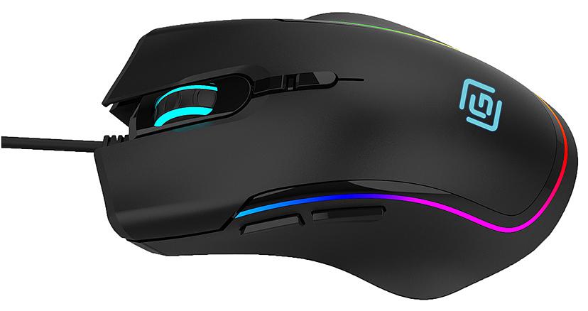 Мышь Оклик 729G LABYRINTH черный оптическая (6400dpi) USB (7but) фото 2