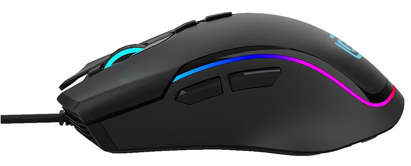 Мышь Оклик 729G LABYRINTH черный оптическая (6400dpi) USB (7but) фото 3