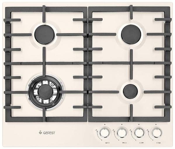 Газовая варочная поверхность Gefest ПВГ 1214-01 К81 кремовый фото 1