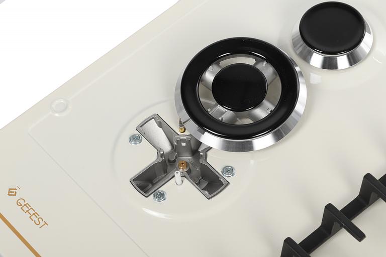 Газовая варочная поверхность Gefest ПВГ 1214-01 К81 кремовый фото 7