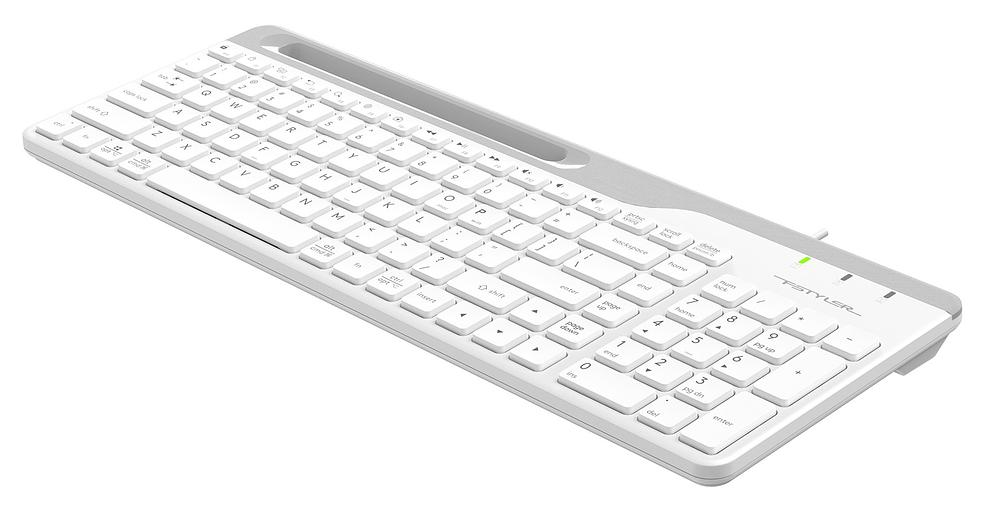 Клавиатура A4Tech Fstyler FK25 белый USB slim фото 5