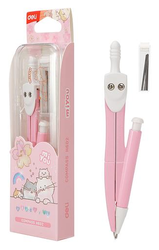 Циркуль Deli EH602 в компл.:карандаш мех. фото 1