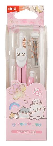 Циркуль Deli EH602 в компл.:карандаш мех. фото 5