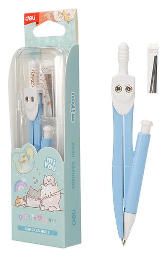 Циркуль Deli EH602 в компл.:карандаш мех. фото 6