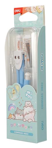 Циркуль Deli EH602 в компл.:карандаш мех. фото 9