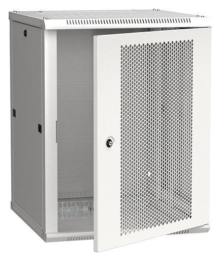 Шкаф монтажный ITK Linea W (LWR3-18U66-PF) 18U 600x600мм пер.дв.перфор. задн.дв.стал.лист 90кг серый 500мм 200град. 900мм фото 1