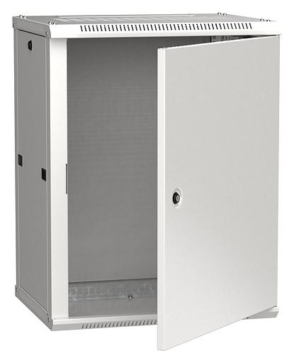 Шкаф монтажный ITK LINEA W (LWR3-12U64-MF) настенный 12U 600x450мм пер.дв.металл 90кг серый 350мм 29кг 200град. IP20 IK10 сталь фото 1