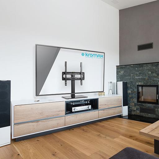 Стойка для телевизора Kromax X-STAND-2 черный 23"-55" макс.30кг крепление к столешнице фото 8