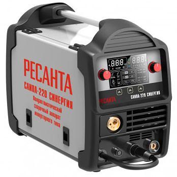 Сварочный аппарат Ресанта САИПА-220 СИНЕРГИЯ ММА DC/MIG-MAG/FCAW/TIG 9.2кВт фото 1