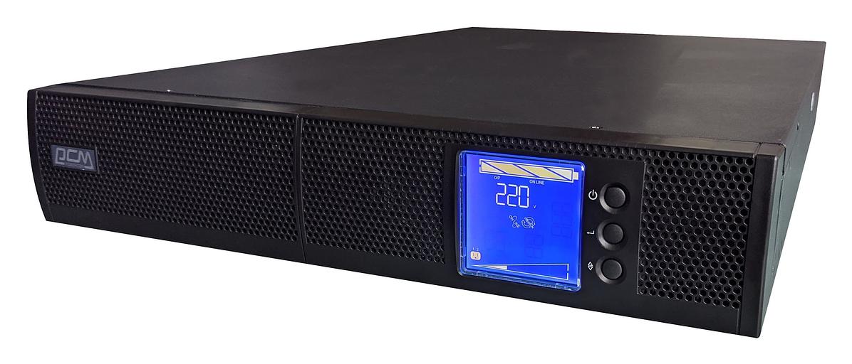 ИБП Powercom SNT-1000, 1000 Вт/1000 ВА, Rack/Tower, 6 розеток IEC320 C13 с резервным питанием, LCD, USB, RS-232, слот под SNMP карту, ШхГхВ 428х425х84 мм, вес 15.8 кг Powercom UPS SNT-1000, 1000 W/1000 VA, Rack фото 2