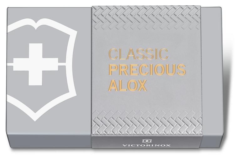 Нож перочинный Victorinox Classic Precious Alox (0.6221.408G) 58мм 5функц. золотистый подар.коробка фото 5