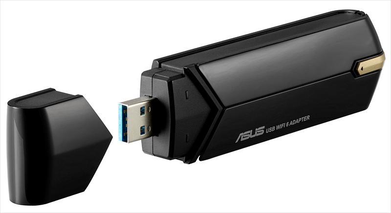 Сетевой адаптер WiFi Asus USB-AX56 AX1800 USB 3.0 (ант.внеш.несъем.) фото 2