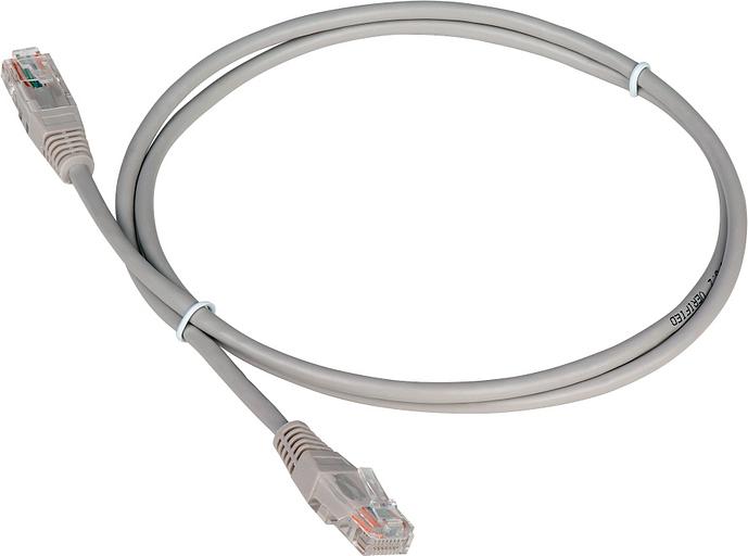 Патч-корд Lanmaster TWT-45-45-15-GY вилка RJ-45-вилка RJ-45 кат.5е 15м серый ПВХ (уп.:1шт) фото 1