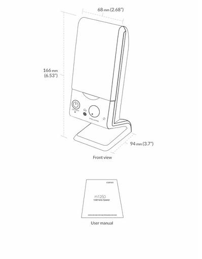 Колонки Edifier M1250 2.0 черный 1.2Вт фото 4