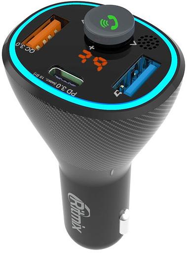 Автомобильный FM-модулятор Ritmix FMT-B300 черный BT USB (80000849) фото 5