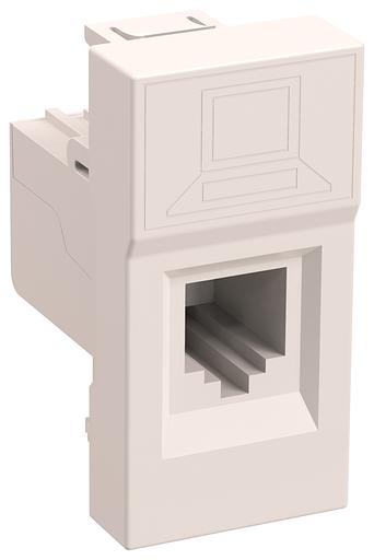 Розетка IEK CKK-40D-RI1-K01 45X45RJ45 1 кат.5E UTP бел. (упак.:1шт) фото 1
