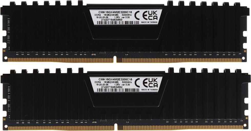 Память DDR4 2x8Gb 3200MHz Corsair CMK16GX4M2E3200C16 Vengeance LPX RTL PC4-25600 CL16 DIMM 288-pin 1.35В Intel фото 5